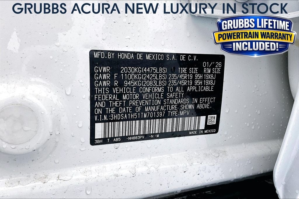 2026 Acura ADX A-Spec Package