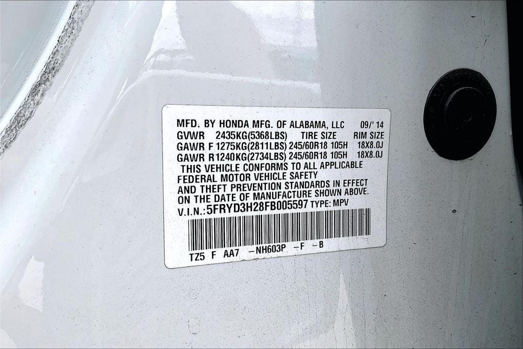 2015 Acura MDX 3.5L