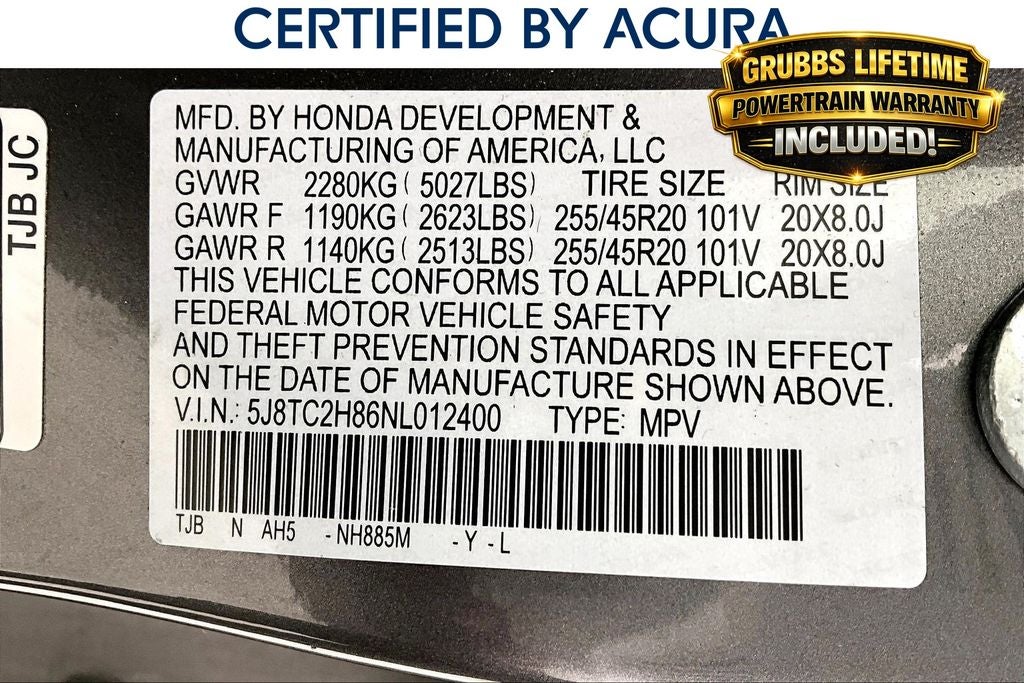 2022 Acura RDX A-Spec Advance Package SH-AWD