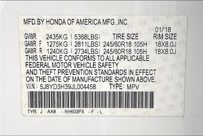 2018 Acura MDX 3.5L