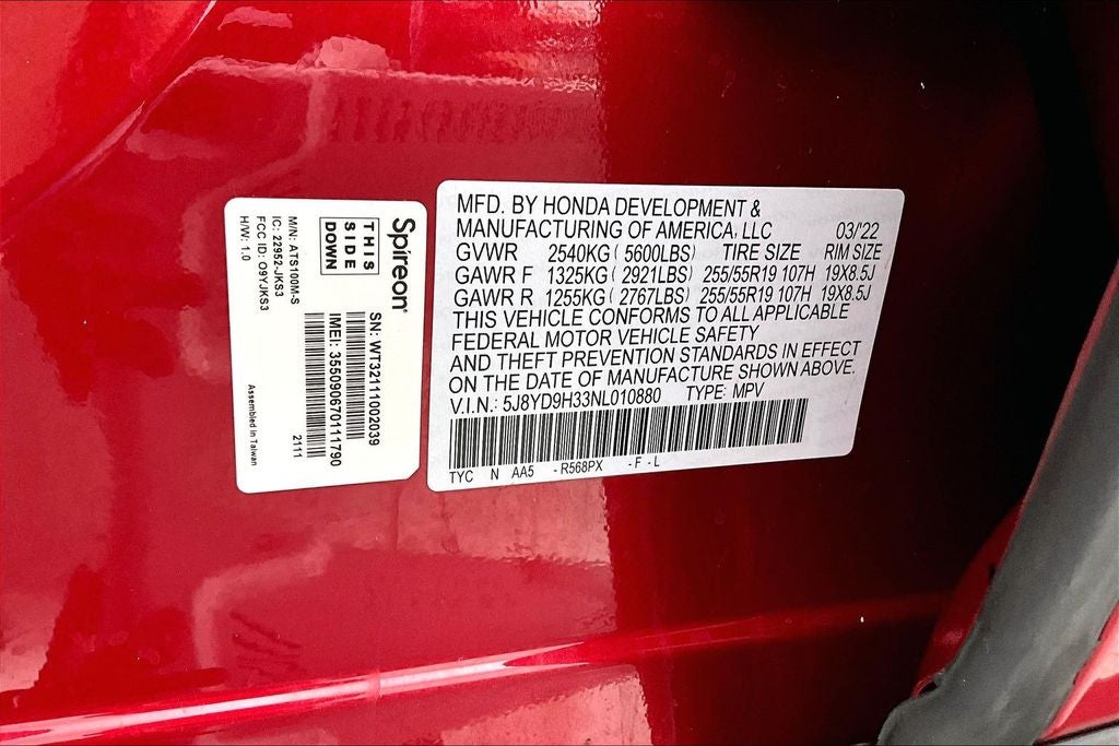 2022 Acura MDX 3.5L
