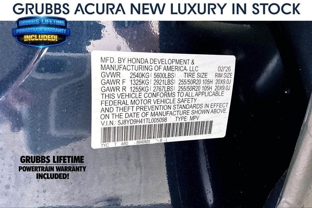 2026 Acura MDX Technology Package