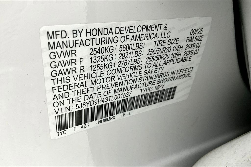 2026 Acura MDX Technology Package