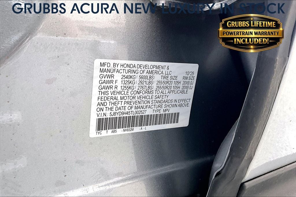 2026 Acura MDX Technology Package