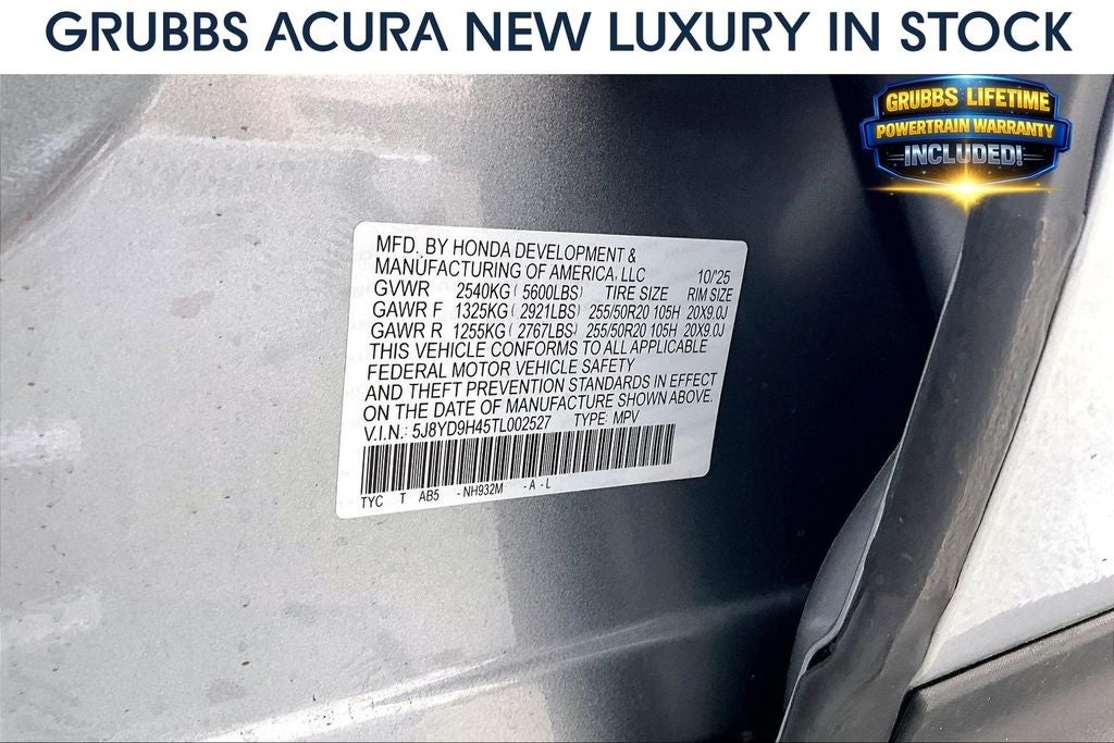 2026 Acura MDX Technology Package
