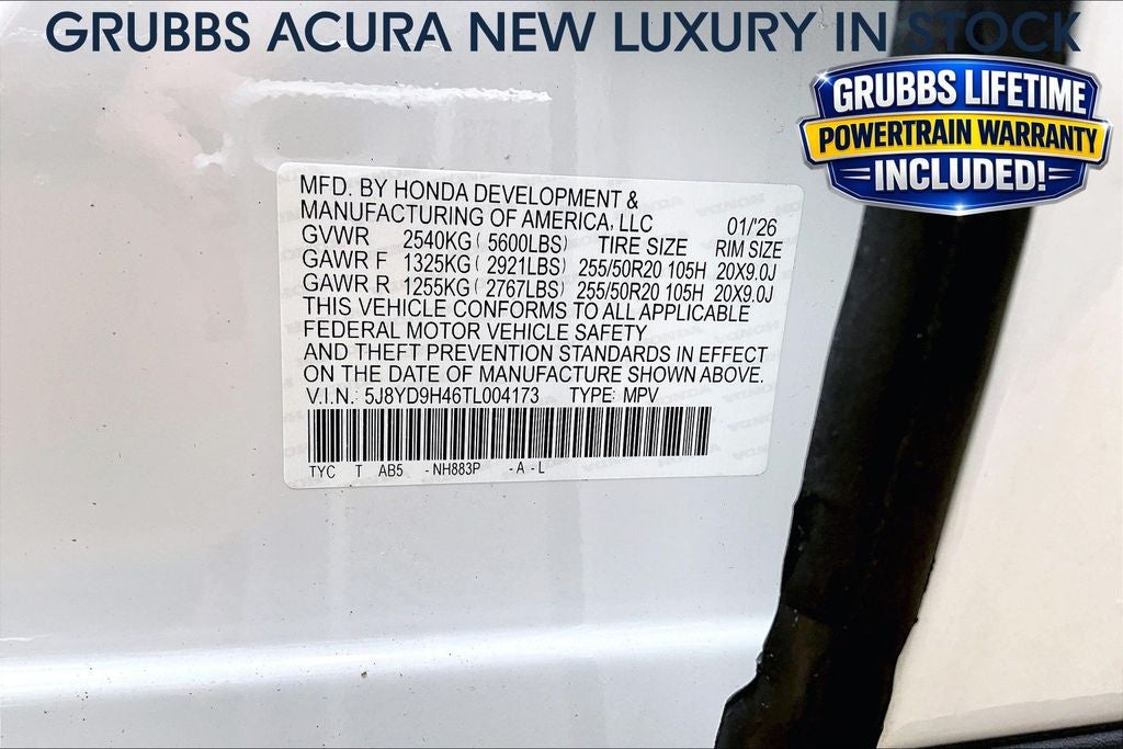 2026 Acura MDX Technology Package