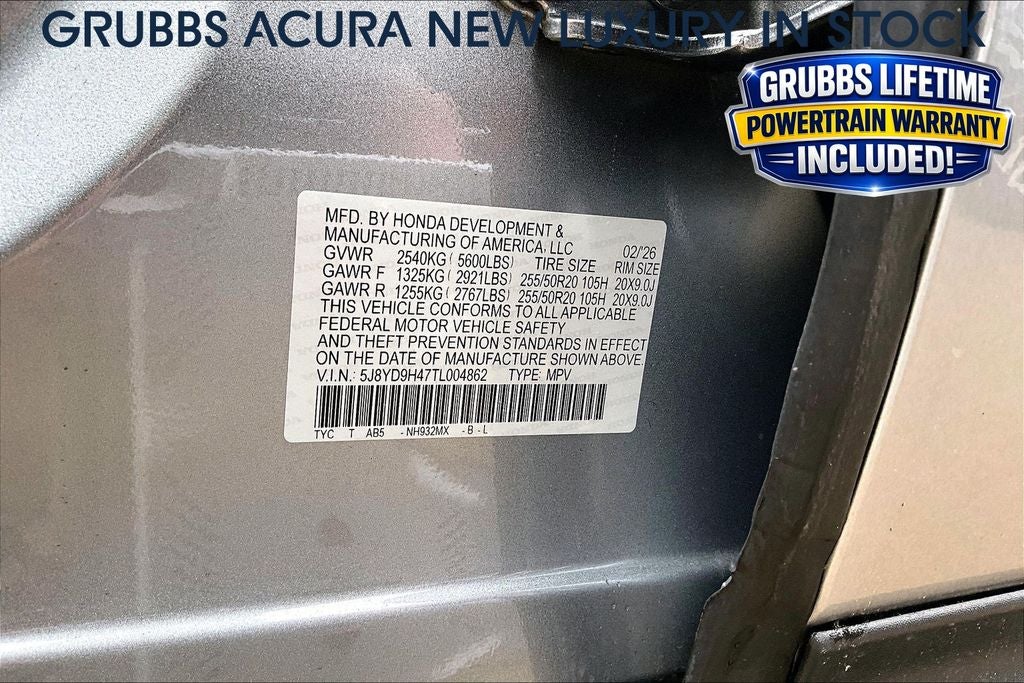 2026 Acura MDX Technology Package