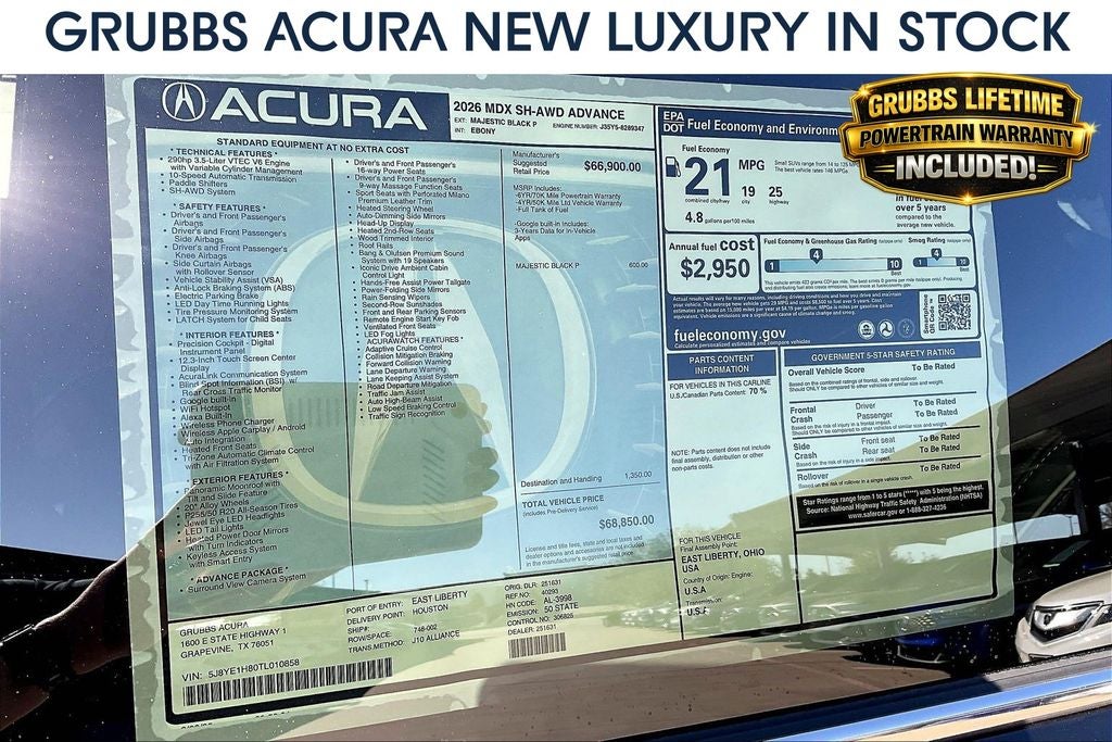 2026 Acura MDX Advance Package SH-AWD