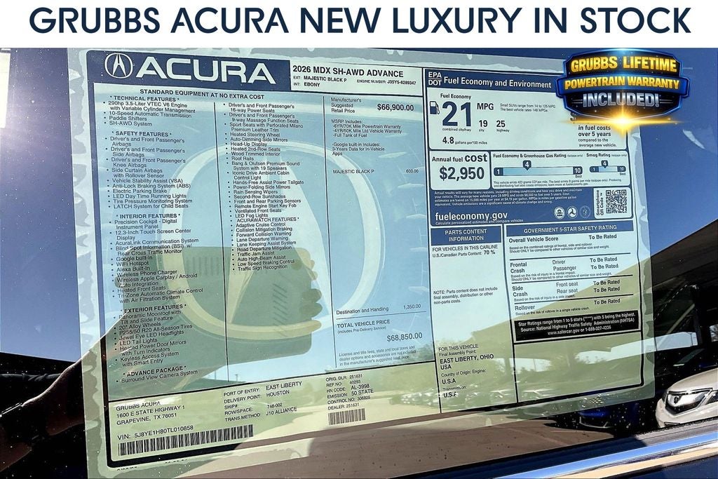 2026 Acura MDX Advance Package SH-AWD