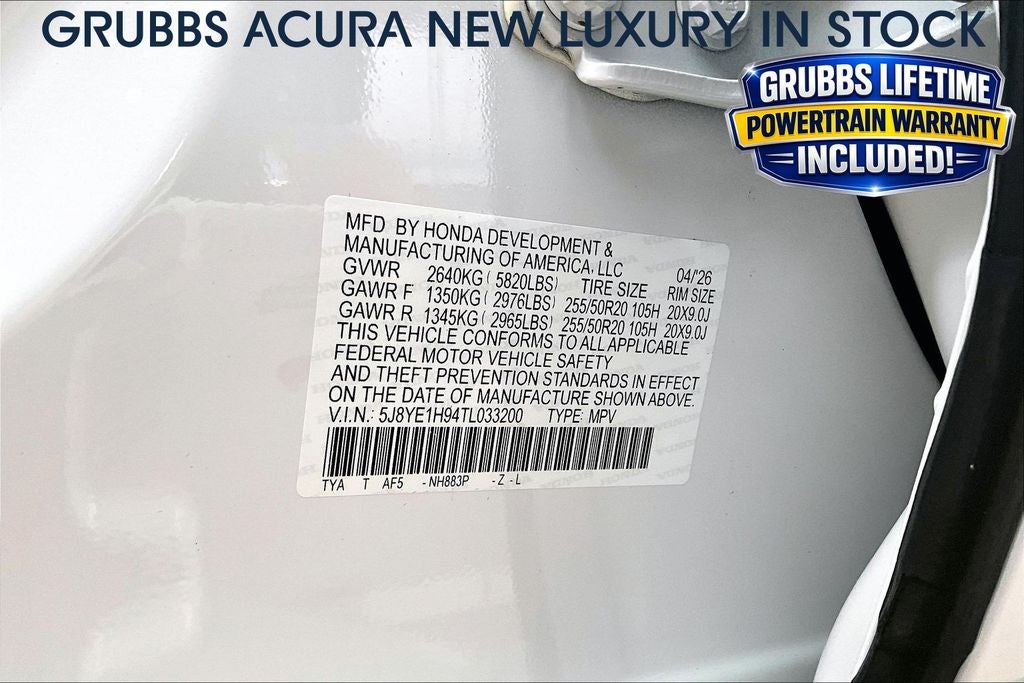 2026 Acura MDX A-Spec Advance Package SH-AWD