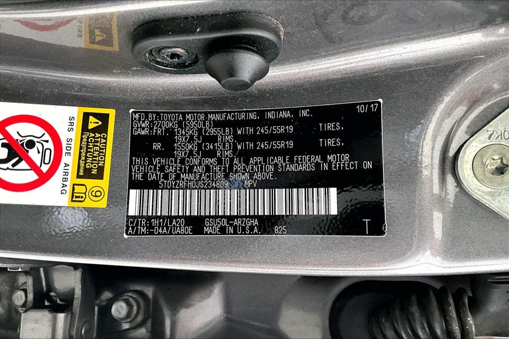 2018 Toyota Highlander Limited Platinum