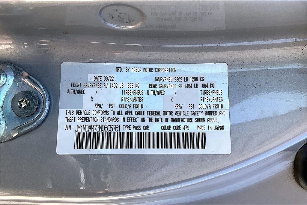 2022 Mazda Mazda Miata RF Grand Touring