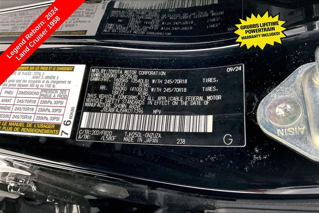 2024 Toyota Land Cruiser 1958