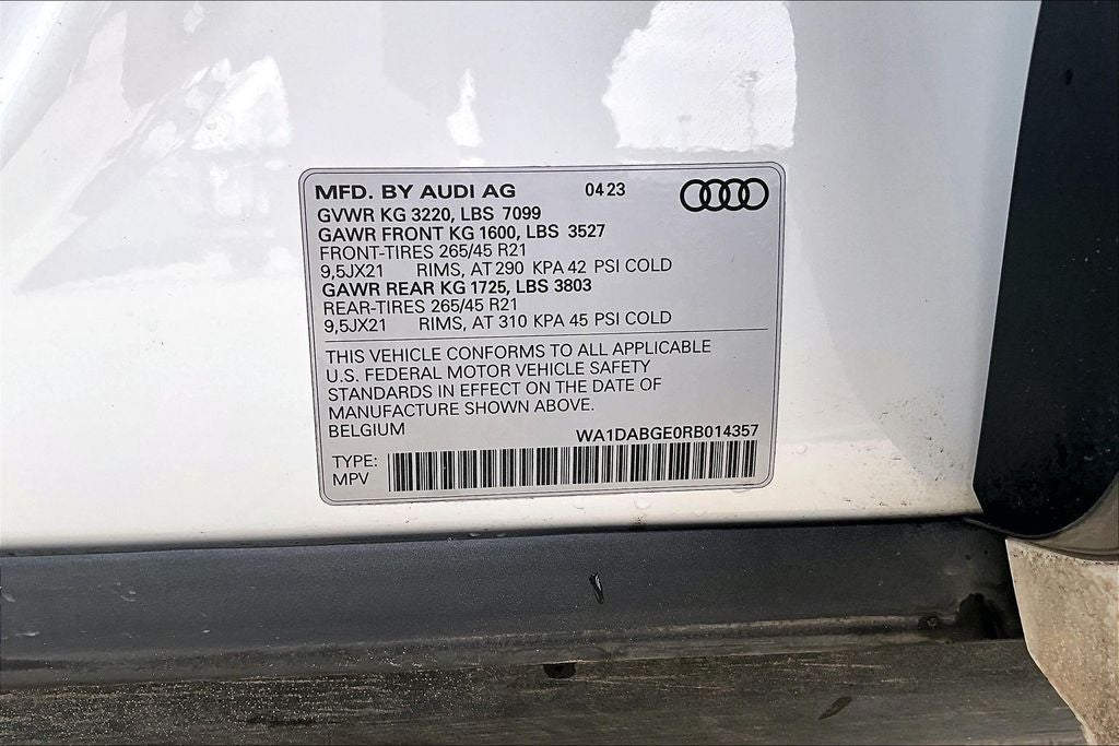 2024 Audi Q8 Sportback e-tron Prestige S line quattro