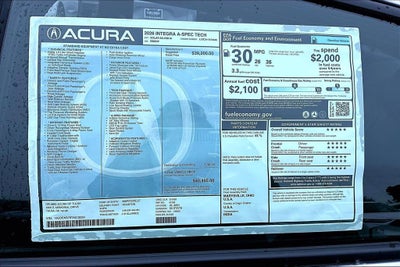 2026 Acura Integra A-Spec Tech Package