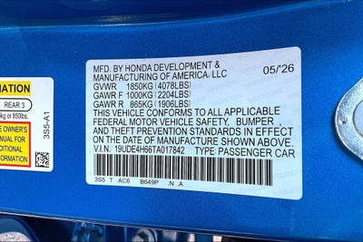2026 Acura Integra A-Spec Tech Package