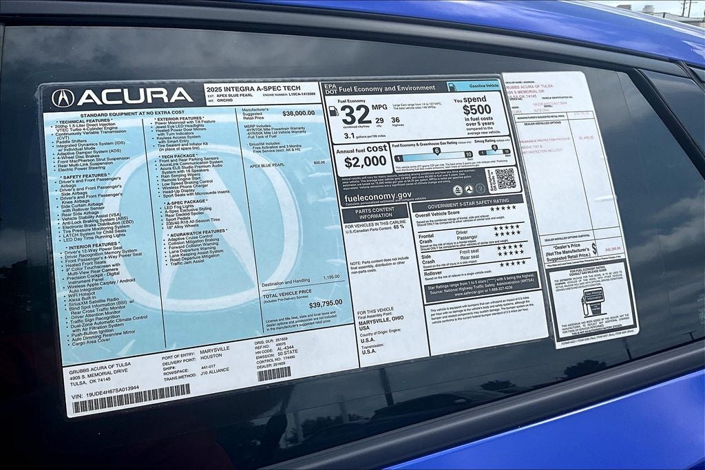 2025 Acura Integra A-Spec Tech Package