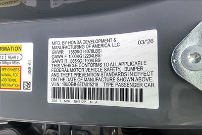 2026 Acura Integra A-Spec Tech Package