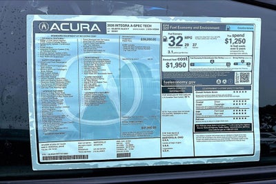 2026 Acura Integra A-Spec Tech Package