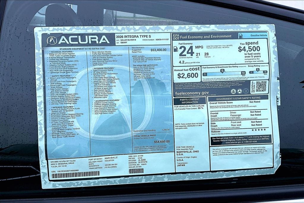 2026 Acura Integra Type S