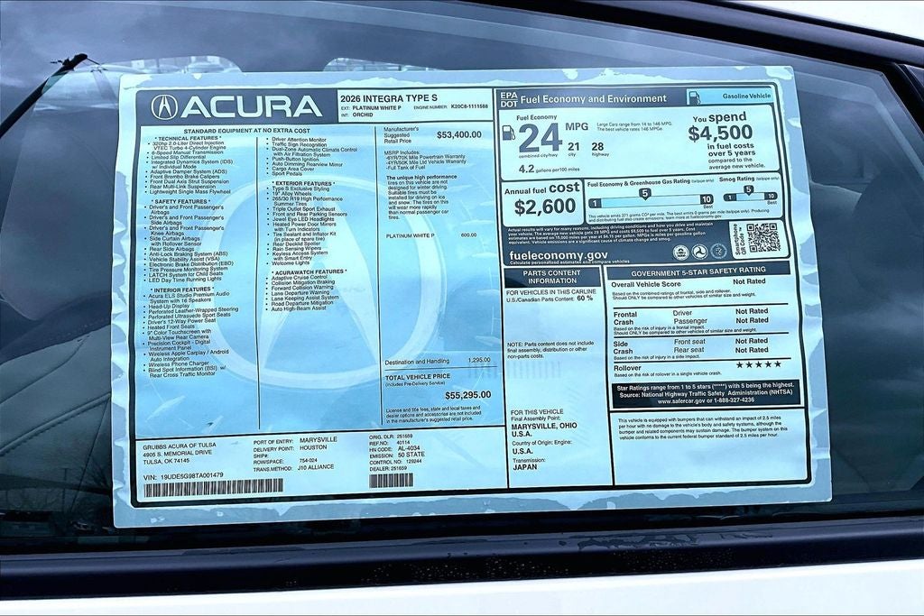 2026 Acura Integra Type S