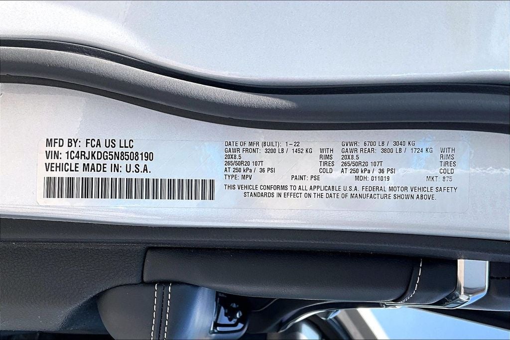 2022 Jeep Grand Cherokee L Overland