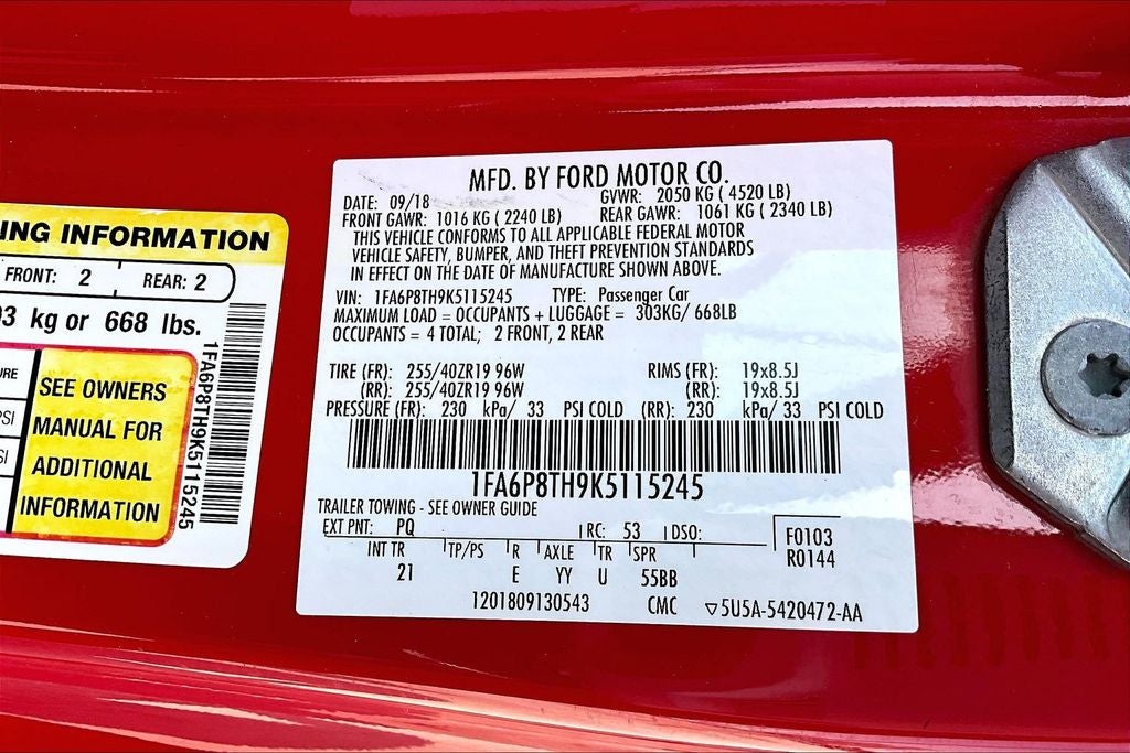 2019 Ford Mustang EcoBoost