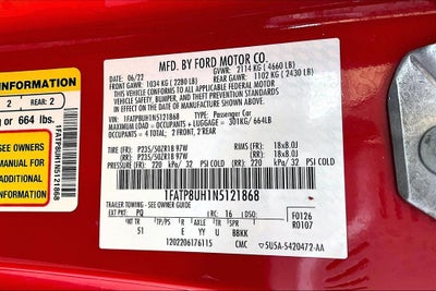 2022 Ford Mustang EcoBoost Premium