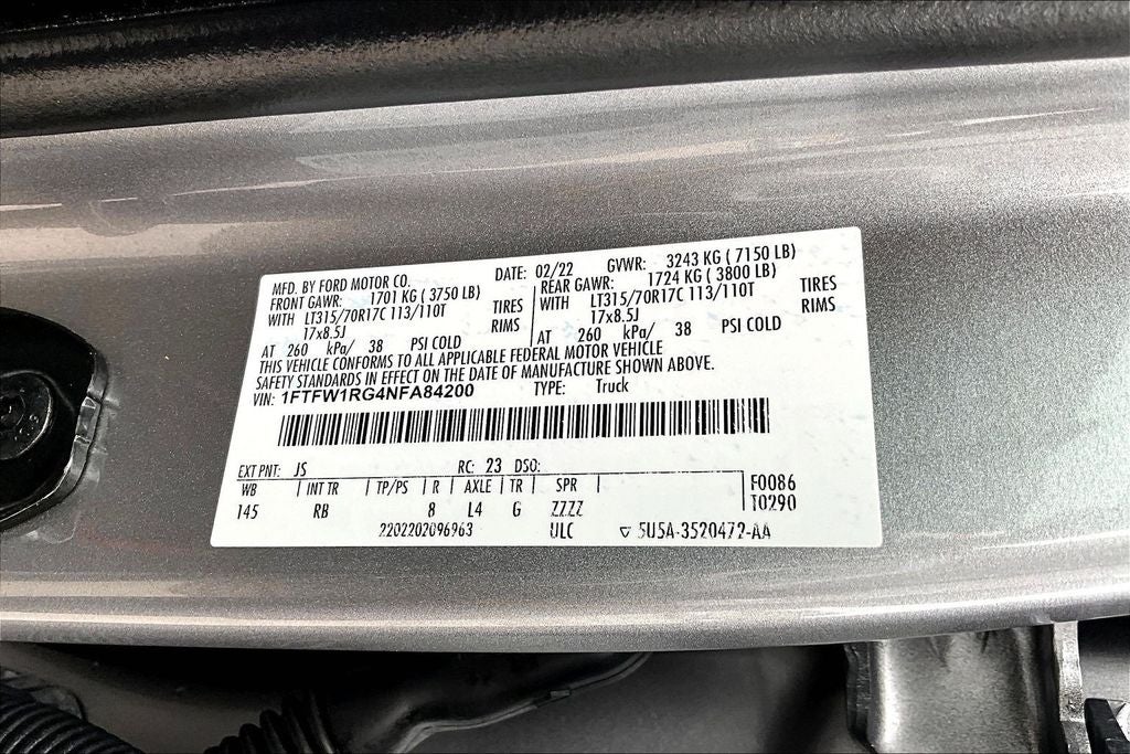 2022 Ford F-150 Raptor