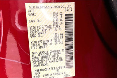 2014 Nissan Titan PRO-4X