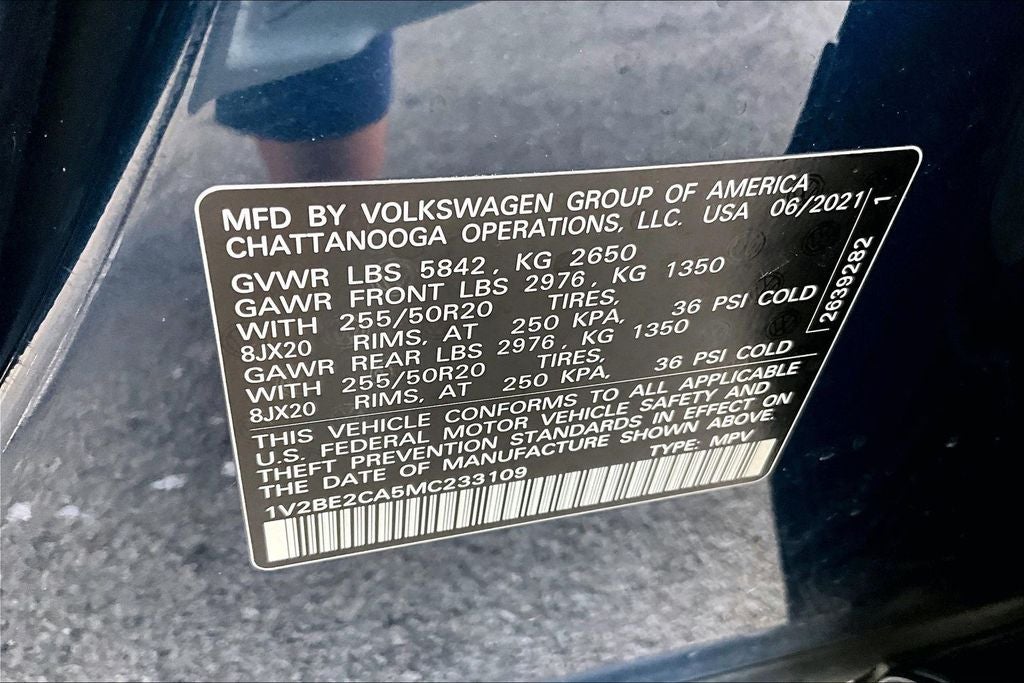 2021 Volkswagen Atlas Cross Sport 3.6L V6 SEL
