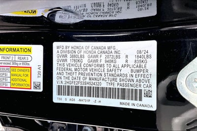 2025 Honda Civic Sport