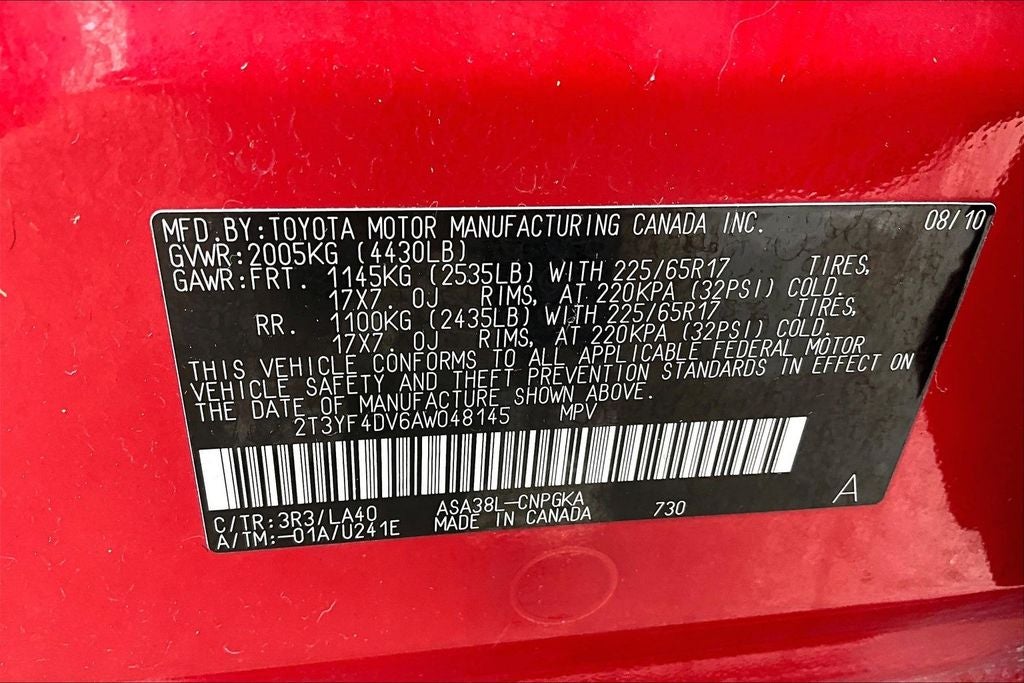 2010 Toyota RAV4 Limited