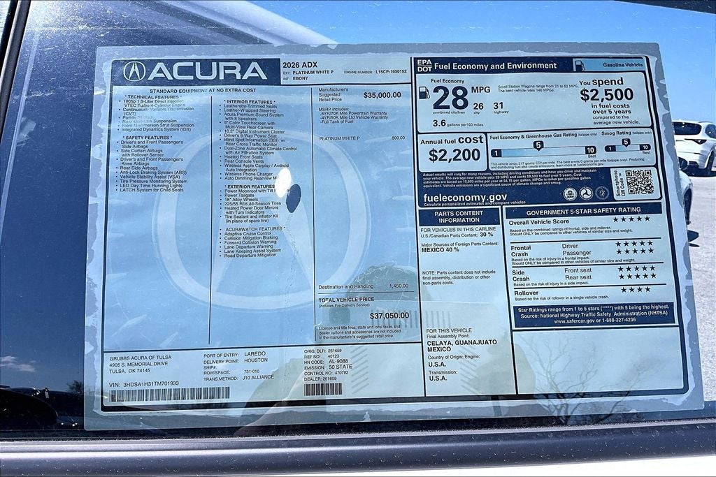 2026 Acura ADX Base