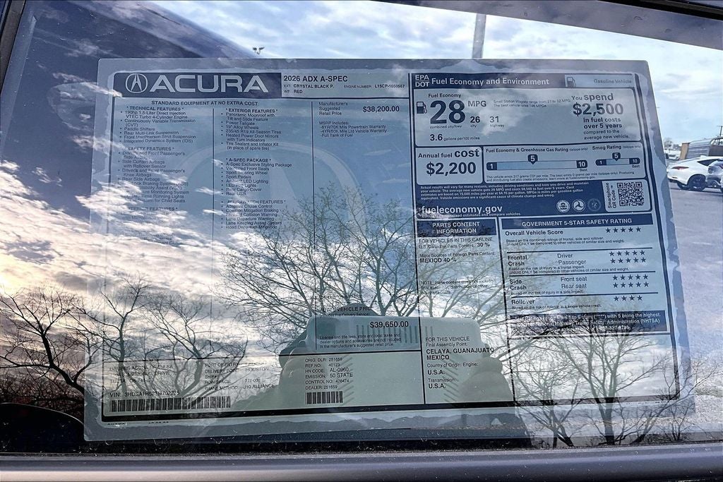 2026 Acura ADX A-Spec Package
