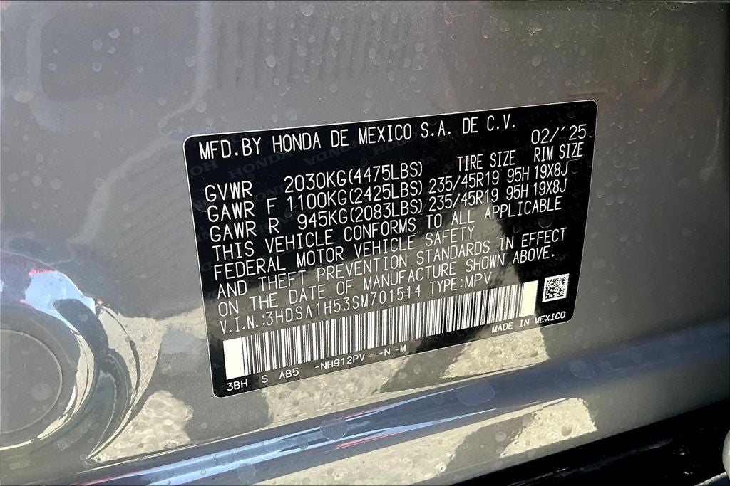 2025 Acura ADX A-Spec Package