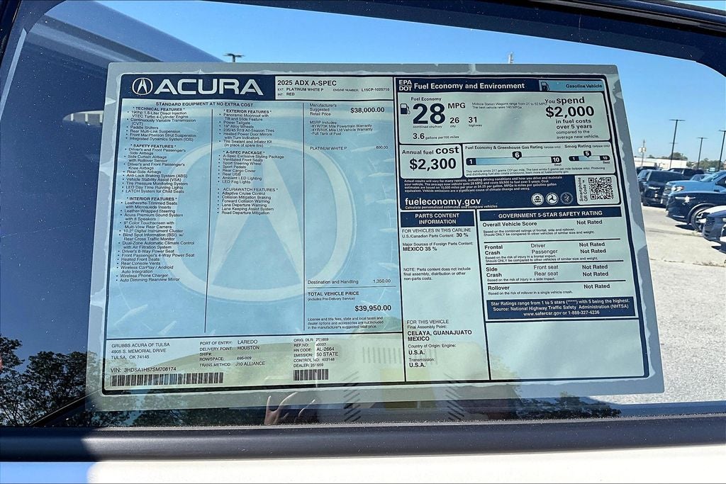 2025 Acura ADX A-Spec Package
