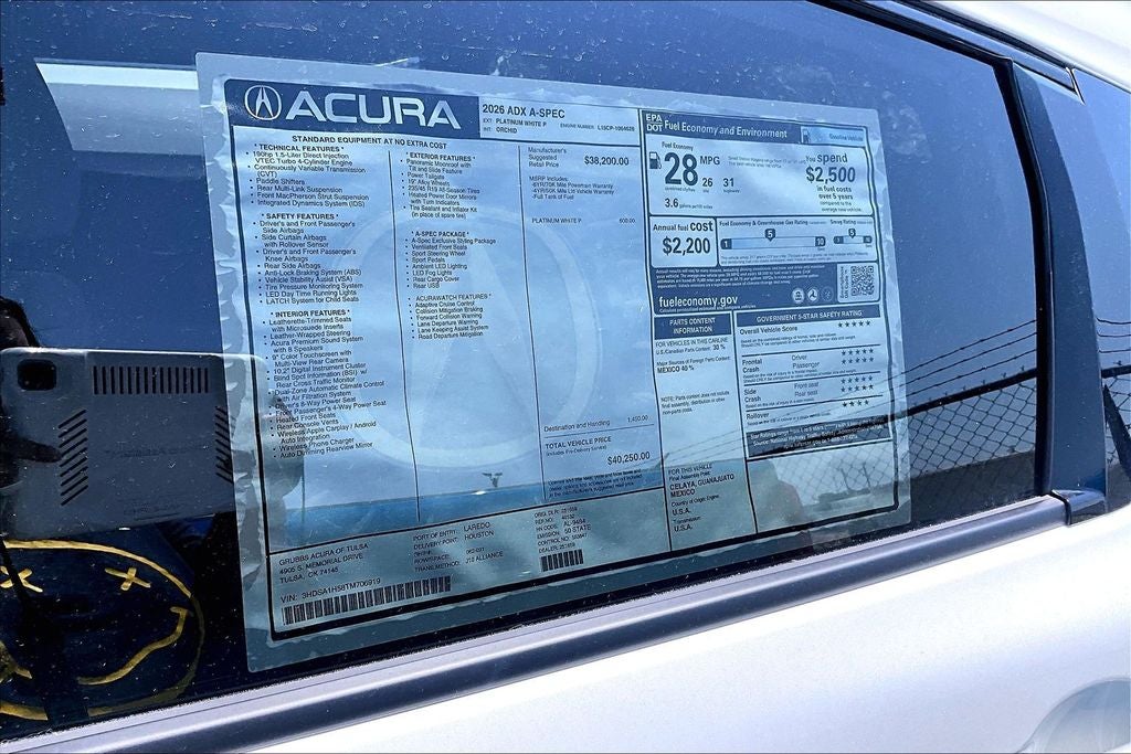 2026 Acura ADX A-Spec Package
