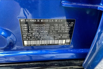 2025 Acura ADX A-Spec Advance Package