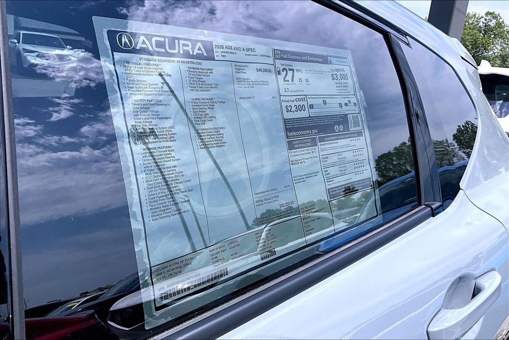 2026 Acura ADX A-Spec Package
