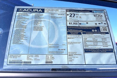 2025 Acura ADX A-Spec Package