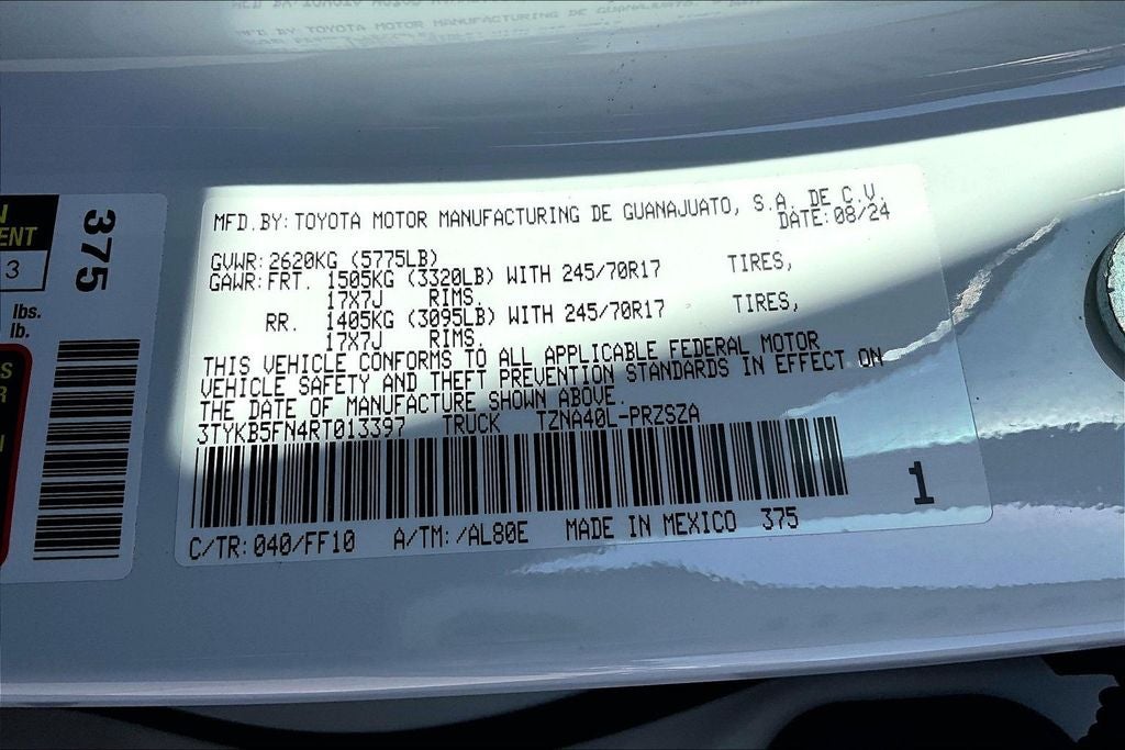 2024 Toyota Tacoma SR5