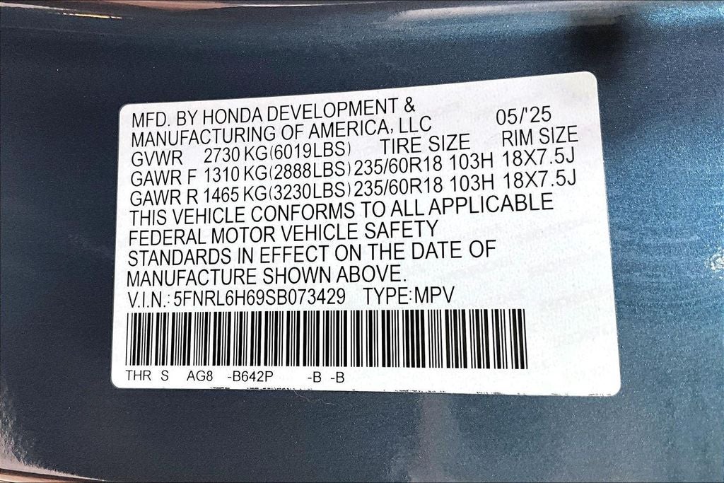 2025 Honda Odyssey EX-L