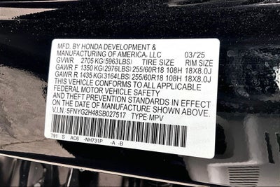 2025 Honda Pilot EX-L+