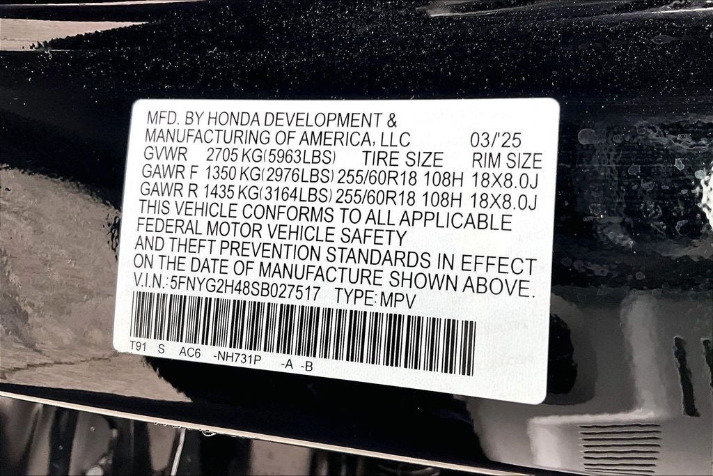 2025 Honda Pilot EX-L+