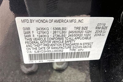2020 Acura MDX Technology