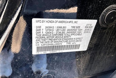 2020 Acura MDX Technology