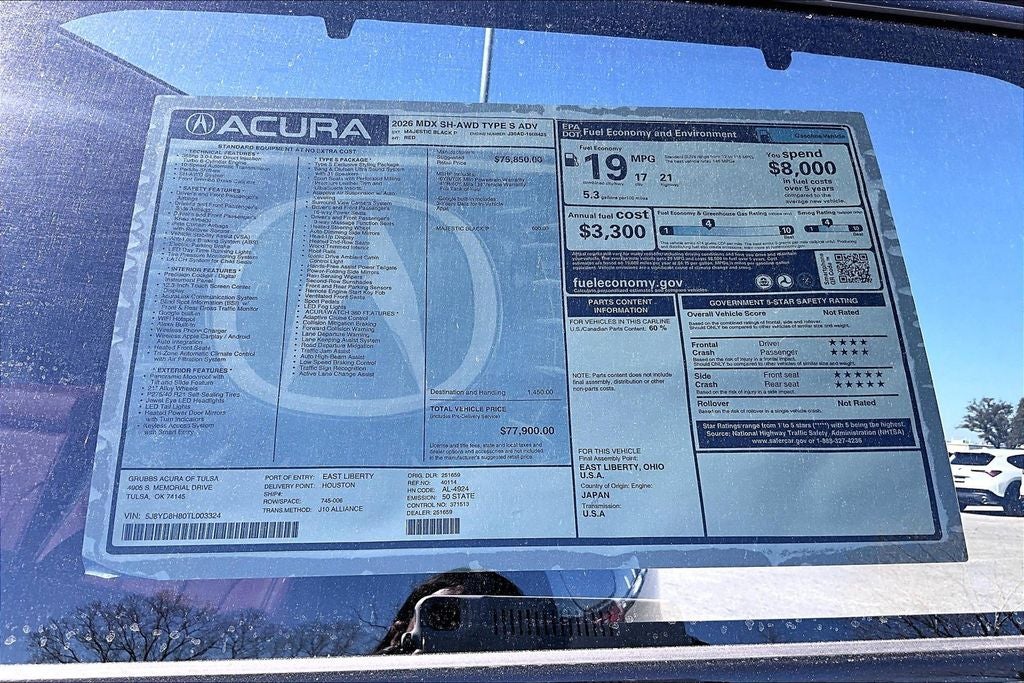 2026 Acura MDX Type S w/Advance Package SH-AWD