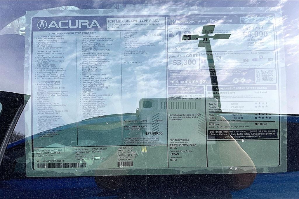 2026 Acura MDX Type S w/Advance Package SH-AWD