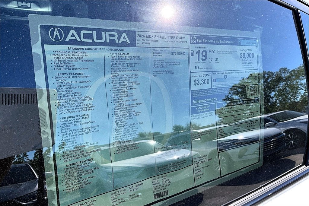 2026 Acura MDX Type S w/Advance Package SH-AWD